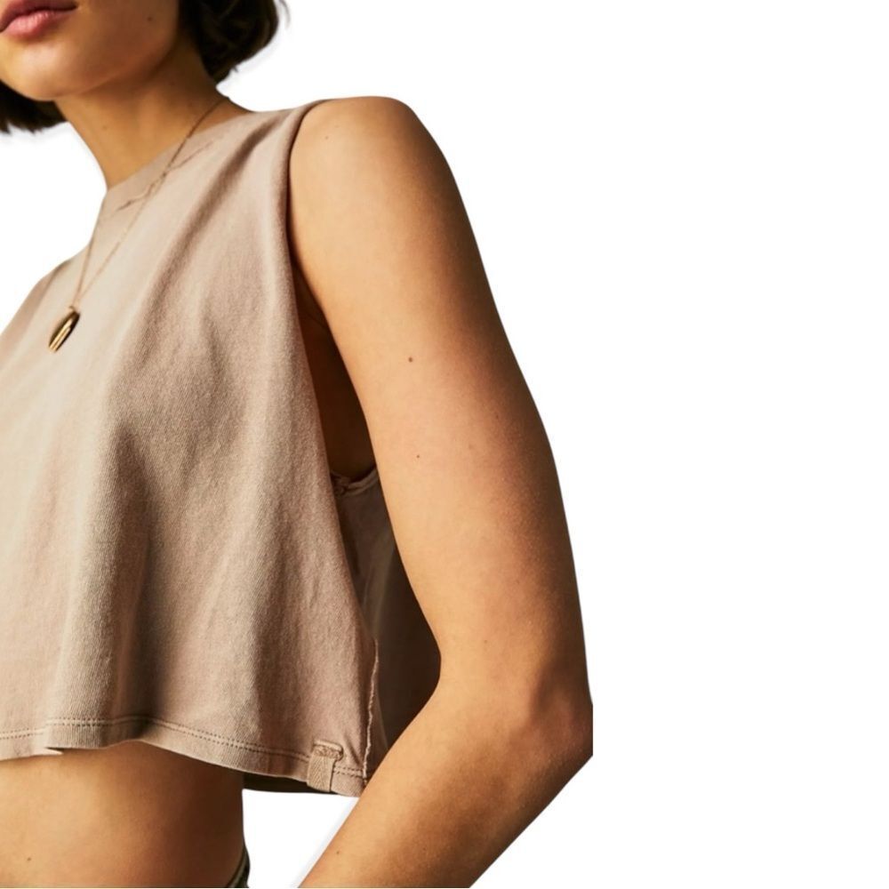NWT Free People We The Free Tied Up Muscle Tee Size XL - Picture 4 of 13
